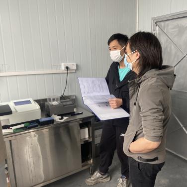 江門(mén)新會(huì)某電鍍廠(chǎng)水質(zhì)多參數(shù)檢測(cè)儀裝機(jī)培訓(xùn)